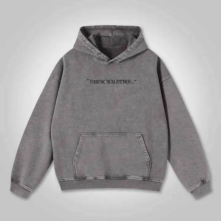 Forgive Them Father™ Acid Wash Anime Hoodie™