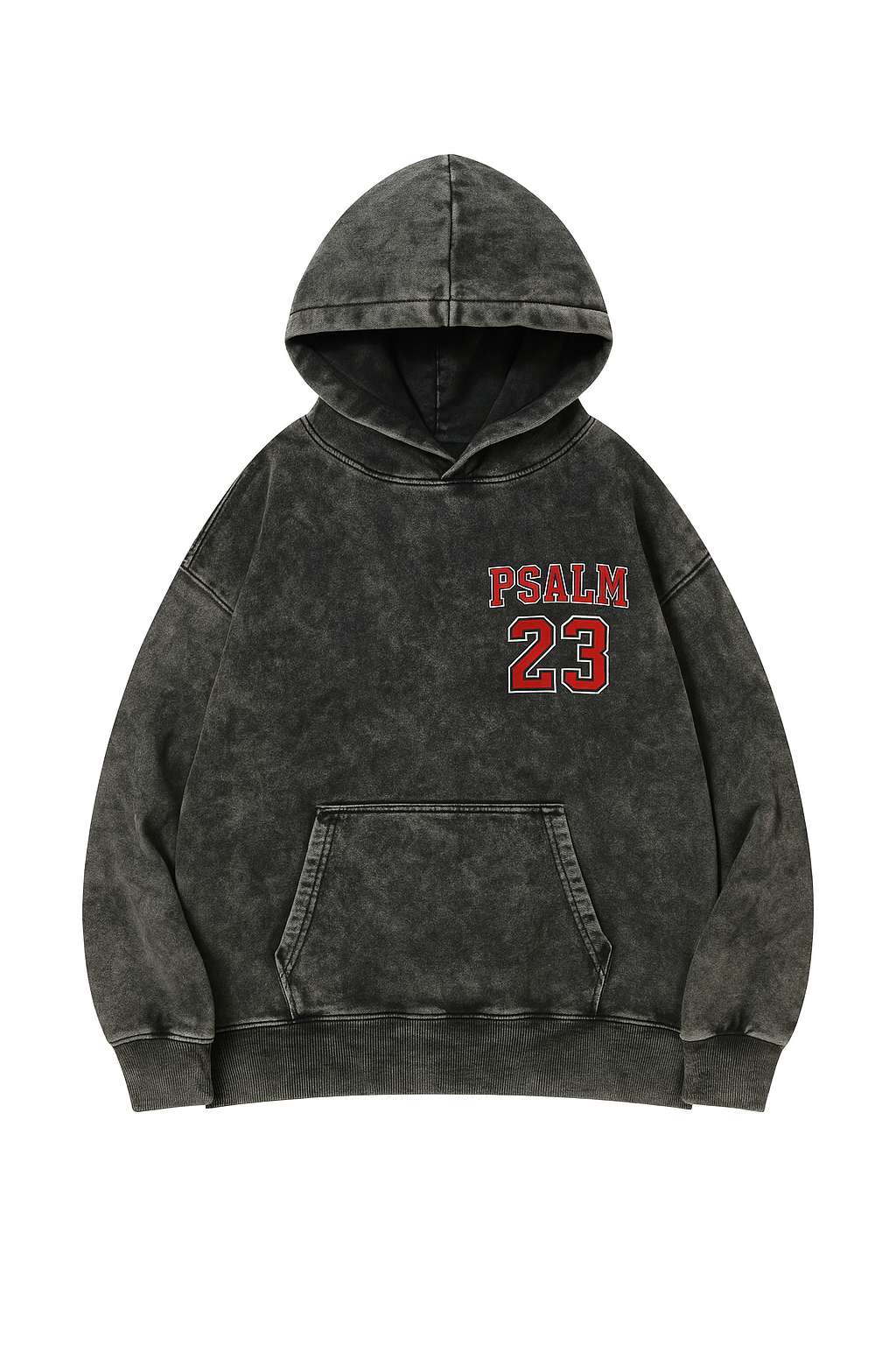 Psalm 23 Acid Wash Hoodie