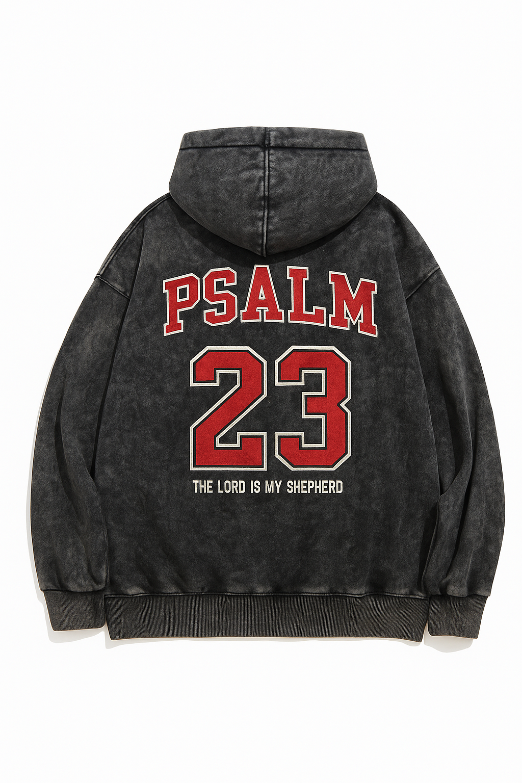 Psalm 23 Acid Wash Hoodie